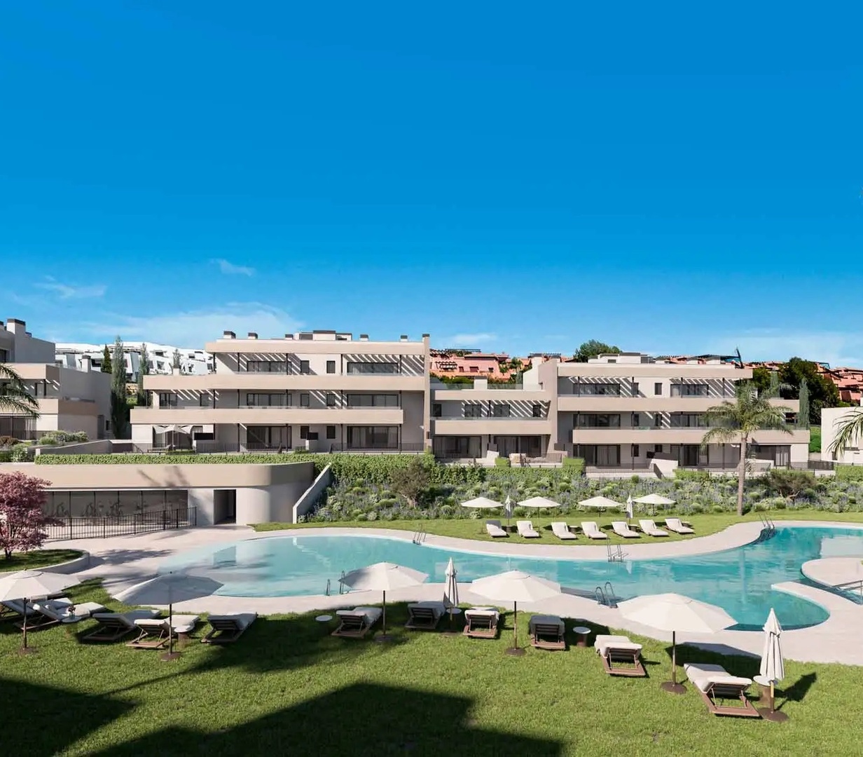 Modern apartments right next to the golf course at Casares Costa