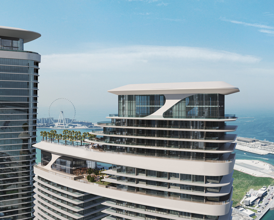 Mrakodrapový rezidenční komplex přímo u moře v Dubai Marina