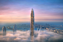 Самое высокое жилое здание в мире строится в престижном районе Дубай Марина.