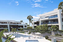 Modern apartments with sea views in the suburbs of Estepona